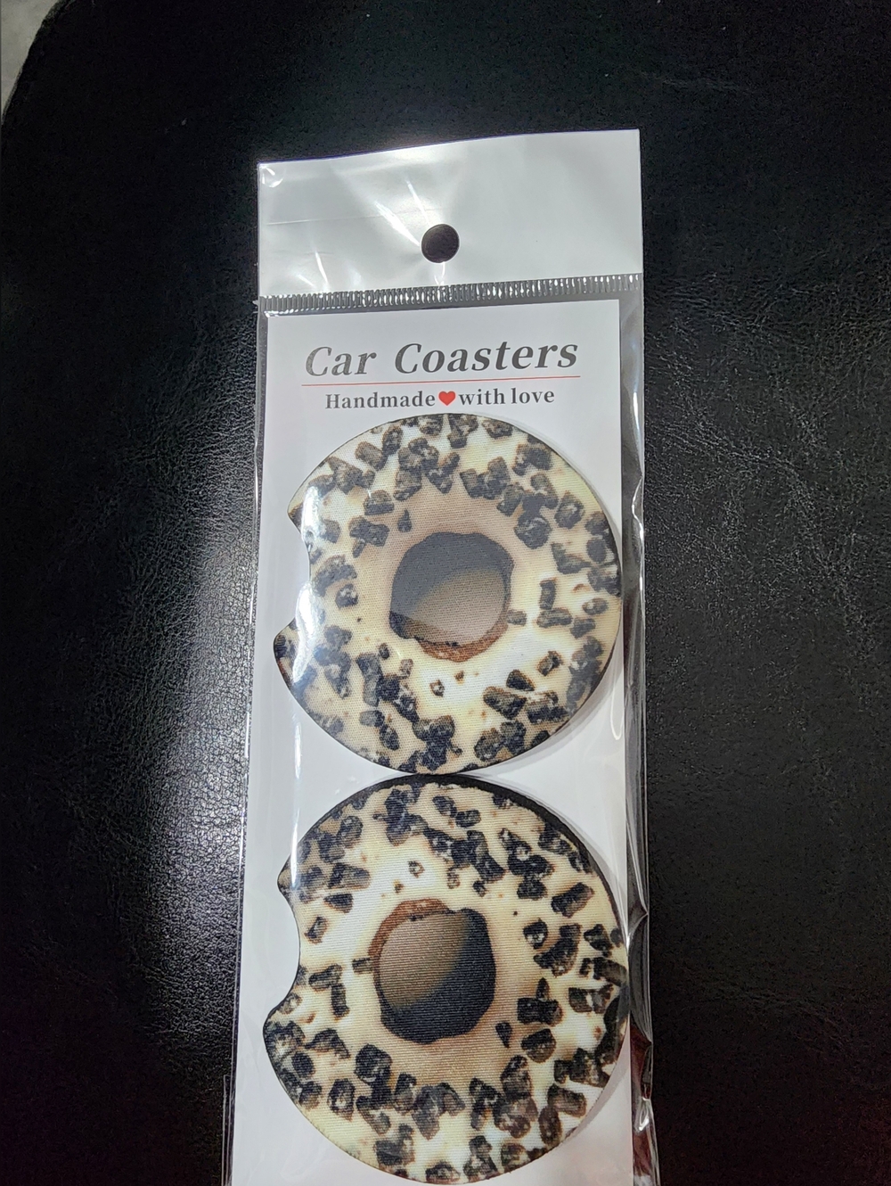 Cookies And Cream Donut Car Coaster.